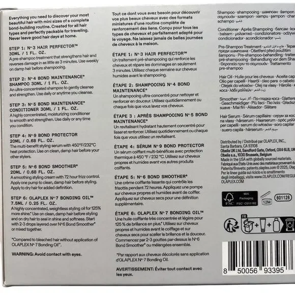 Olaplex Mini Hair Essentials Set: Includes 3,4,5,6,7 and 9 - Picture 4 of 4